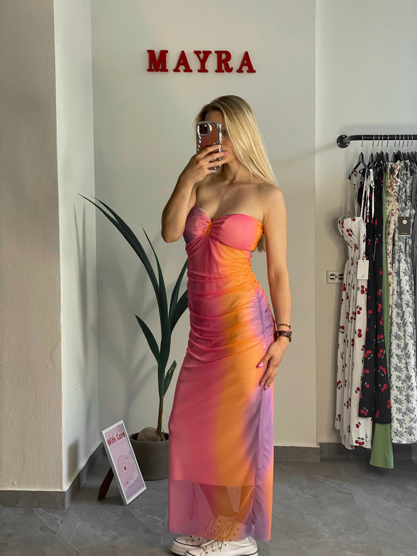 Sunset maxi φόρεμα